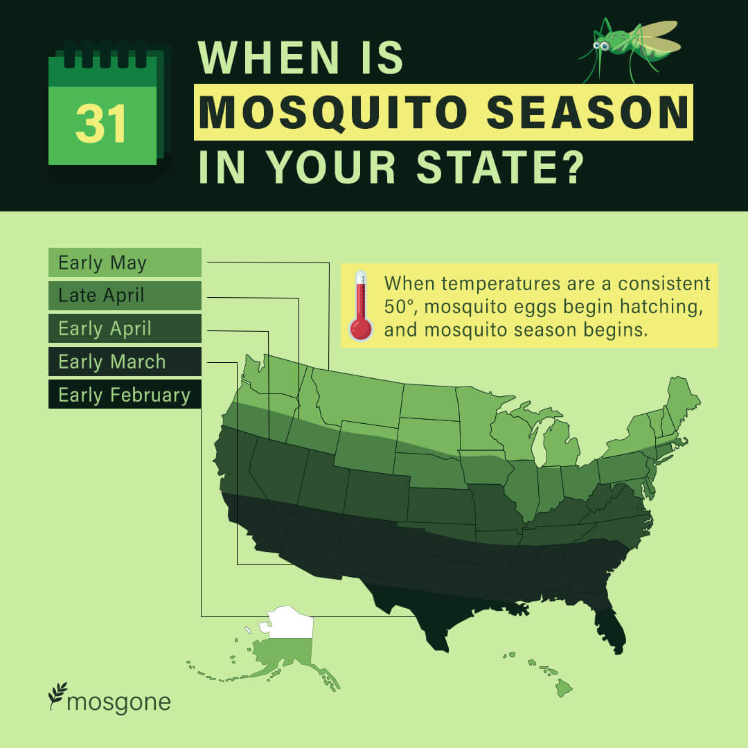 when is mosquito season in your state